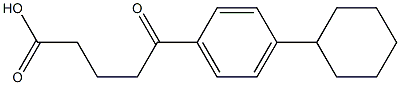 5-(4-cyclohexylphenyl)-5-oxopentanoic acid 结构式