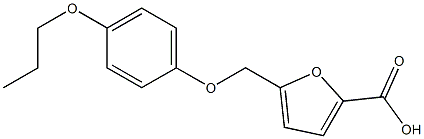 5-(4-propoxyphenoxymethyl)furan-2-carboxylic acid 结构式