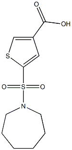 5-(azepane-1-sulfonyl)thiophene-3-carboxylic acid 结构式