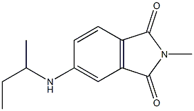 5-(butan-2-ylamino)-2-methyl-2,3-dihydro-1H-isoindole-1,3-dione 结构式