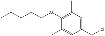 5-(chloromethyl)-1,3-dimethyl-2-(pentyloxy)benzene 结构式