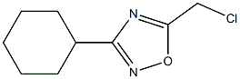 5-(chloromethyl)-3-cyclohexyl-1,2,4-oxadiazole 结构式