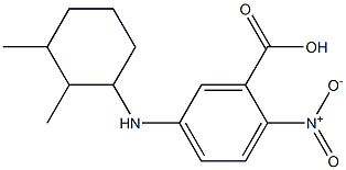 5-[(2,3-dimethylcyclohexyl)amino]-2-nitrobenzoic acid 结构式