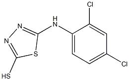5-[(2,4-dichlorophenyl)amino]-1,3,4-thiadiazole-2-thiol 结构式