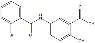 5-[(2-bromobenzoyl)amino]-2-hydroxybenzoic acid 结构式