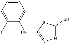 5-[(2-iodophenyl)amino]-1,3,4-thiadiazole-2-thiol 结构式