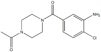 5-[(4-acetylpiperazin-1-yl)carbonyl]-2-chloroaniline 结构式