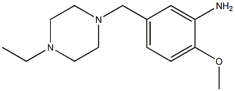 5-[(4-ethylpiperazin-1-yl)methyl]-2-methoxyaniline 结构式