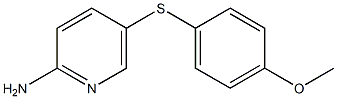 5-[(4-methoxyphenyl)sulfanyl]pyridin-2-amine 结构式