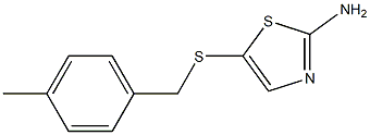 5-[(4-methylbenzyl)thio]-1,3-thiazol-2-amine 结构式
