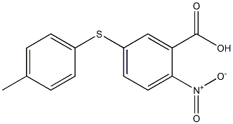 5-[(4-methylphenyl)sulfanyl]-2-nitrobenzoic acid 结构式