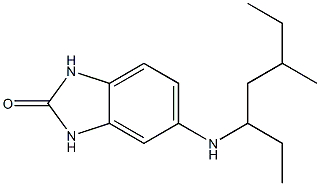 5-[(5-methylheptan-3-yl)amino]-2,3-dihydro-1H-1,3-benzodiazol-2-one 结构式