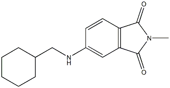 5-[(cyclohexylmethyl)amino]-2-methyl-2,3-dihydro-1H-isoindole-1,3-dione 结构式