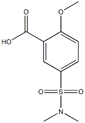 5-[(dimethylamino)sulfonyl]-2-methoxybenzoic acid 结构式