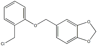 5-[2-(chloromethyl)phenoxymethyl]-2H-1,3-benzodioxole 结构式