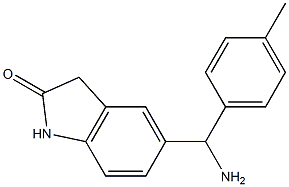 5-[amino(4-methylphenyl)methyl]-2,3-dihydro-1H-indol-2-one 结构式