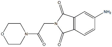 5-amino-2-[2-(morpholin-4-yl)-2-oxoethyl]-2,3-dihydro-1H-isoindole-1,3-dione 结构式