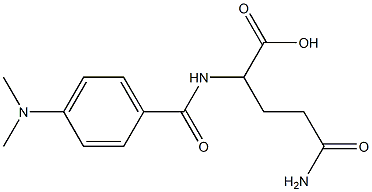 5-amino-2-{[4-(dimethylamino)benzoyl]amino}-5-oxopentanoic acid 结构式