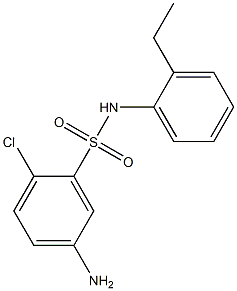 5-amino-2-chloro-N-(2-ethylphenyl)benzene-1-sulfonamide 结构式