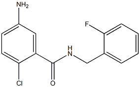 5-amino-2-chloro-N-(2-fluorobenzyl)benzamide 结构式