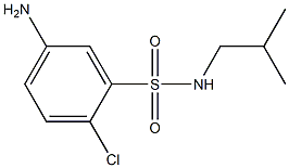 5-amino-2-chloro-N-(2-methylpropyl)benzene-1-sulfonamide 结构式