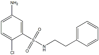 5-amino-2-chloro-N-(2-phenylethyl)benzene-1-sulfonamide 结构式