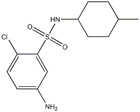 5-amino-2-chloro-N-(4-methylcyclohexyl)benzene-1-sulfonamide 结构式