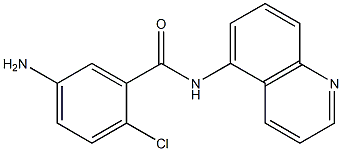 5-amino-2-chloro-N-(quinolin-5-yl)benzamide 结构式