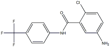 5-amino-2-chloro-N-[4-(trifluoromethyl)phenyl]benzamide 结构式