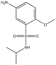 5-amino-2-methoxy-N-(propan-2-yl)benzene-1-sulfonamide 结构式