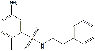 5-amino-2-methyl-N-(2-phenylethyl)benzene-1-sulfonamide 结构式