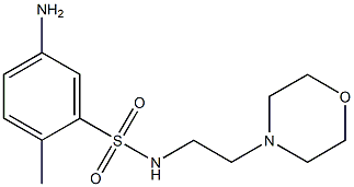 5-amino-2-methyl-N-[2-(morpholin-4-yl)ethyl]benzene-1-sulfonamide 结构式