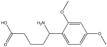 5-amino-5-(2,4-dimethoxyphenyl)pentanoic acid 结构式