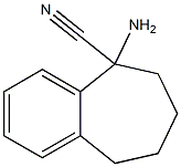 5-amino-6,7,8,9-tetrahydro-5H-benzo[7]annulene-5-carbonitrile 结构式