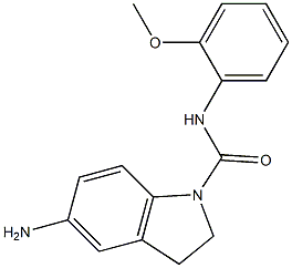 5-amino-N-(2-methoxyphenyl)-2,3-dihydro-1H-indole-1-carboxamide 结构式