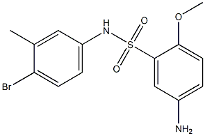 5-amino-N-(4-bromo-3-methylphenyl)-2-methoxybenzene-1-sulfonamide 结构式