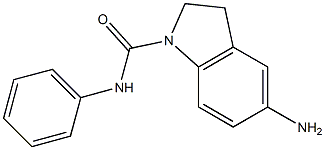 5-amino-N-phenyl-2,3-dihydro-1H-indole-1-carboxamide 结构式