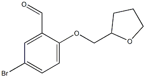 5-bromo-2-(oxolan-2-ylmethoxy)benzaldehyde 结构式