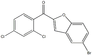 5-bromo-2-[(2,4-dichlorophenyl)carbonyl]-1-benzofuran 结构式