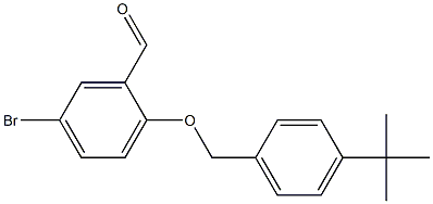 5-bromo-2-[(4-tert-butylphenyl)methoxy]benzaldehyde 结构式