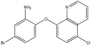 5-bromo-2-[(5-chloroquinolin-8-yl)oxy]aniline 结构式