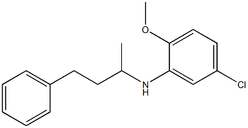 5-chloro-2-methoxy-N-(4-phenylbutan-2-yl)aniline 结构式