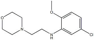 5-chloro-2-methoxy-N-[2-(morpholin-4-yl)ethyl]aniline 结构式