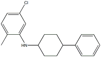 5-chloro-2-methyl-N-(4-phenylcyclohexyl)aniline 结构式