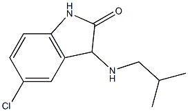 5-chloro-3-[(2-methylpropyl)amino]-2,3-dihydro-1H-indol-2-one 结构式