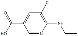 5-chloro-6-(ethylamino)pyridine-3-carboxylic acid 结构式