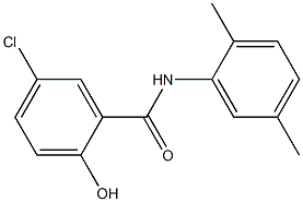5-chloro-N-(2,5-dimethylphenyl)-2-hydroxybenzamide 结构式