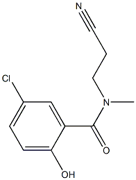 5-chloro-N-(2-cyanoethyl)-2-hydroxy-N-methylbenzamide 结构式