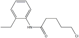 5-chloro-N-(2-ethylphenyl)pentanamide 结构式