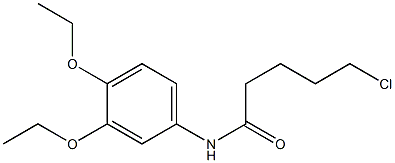 5-chloro-N-(3,4-diethoxyphenyl)pentanamide 结构式